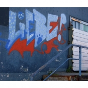 Liebe! (Graffiti am ehemaligen Kaispeicher A, Hamburg)